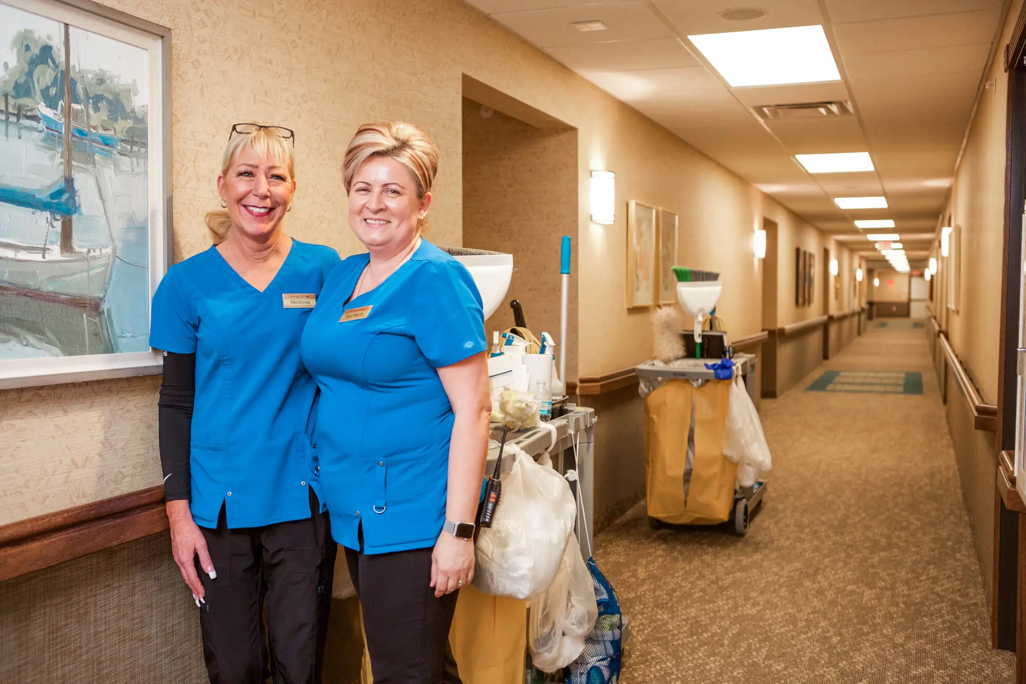 RLC housekeeping team members in RLC community