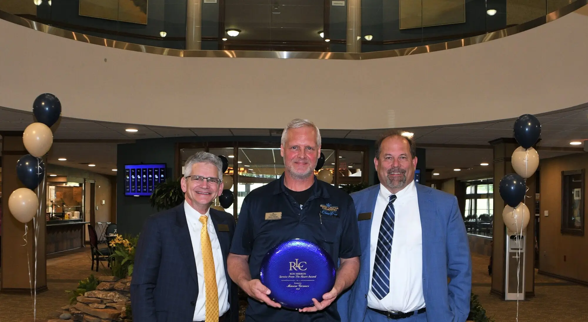 RLC team member receiving Ron Herron Award